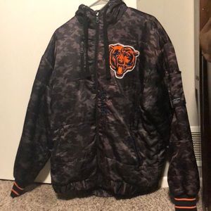 Bears Camouflage Football Coat w/ Embroidered Team Finish